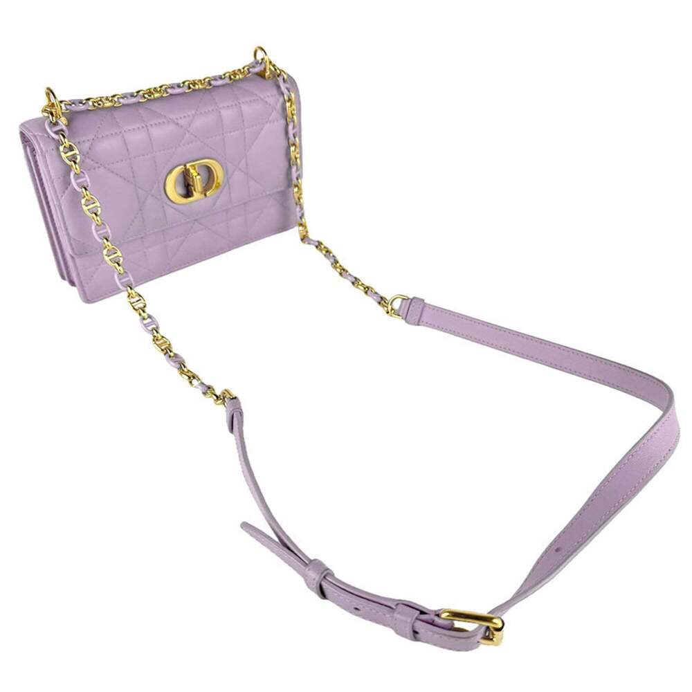 CHRISTIAN DIOR Purple Leather Shoulder Bag - Picture 11 of 13